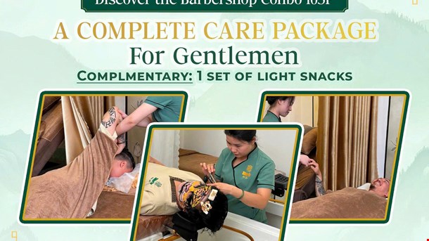 🌟 BARBERSHOP COMBO – Gentlemen Relax Care 105’ 🌟