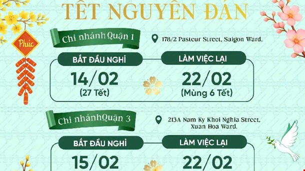 LUNAR NEW YEAR HOLIDAY NOTICE 2026