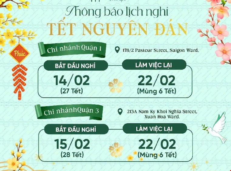 LUNAR NEW YEAR HOLIDAY NOTICE 2026