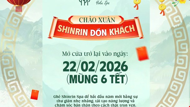 🌿 SHINRIN WELCOMES SPRING – OPEN TO SERVE YOU 🌿