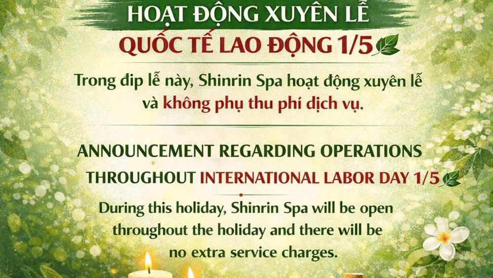 LABOR DAY HOLIDAY OPERATING NOTICE (May 1) 🌿